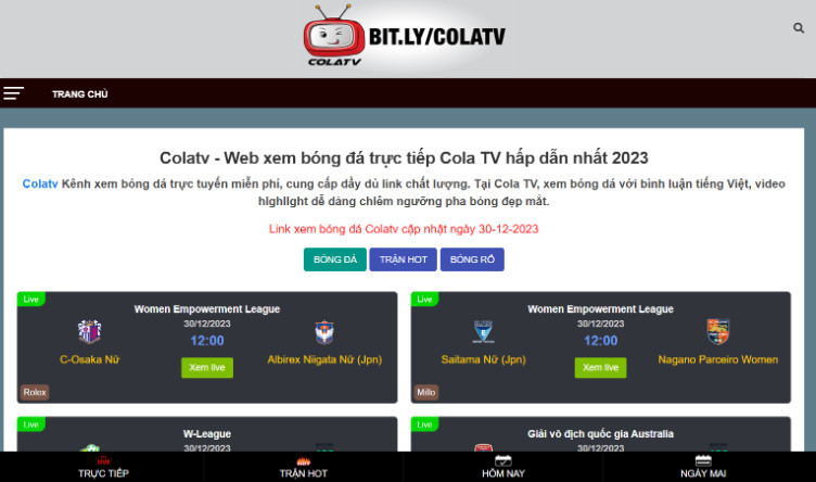 ColaTV - Trang trực tuyến chất lượng nhất dành cho tất cả mọi người.
